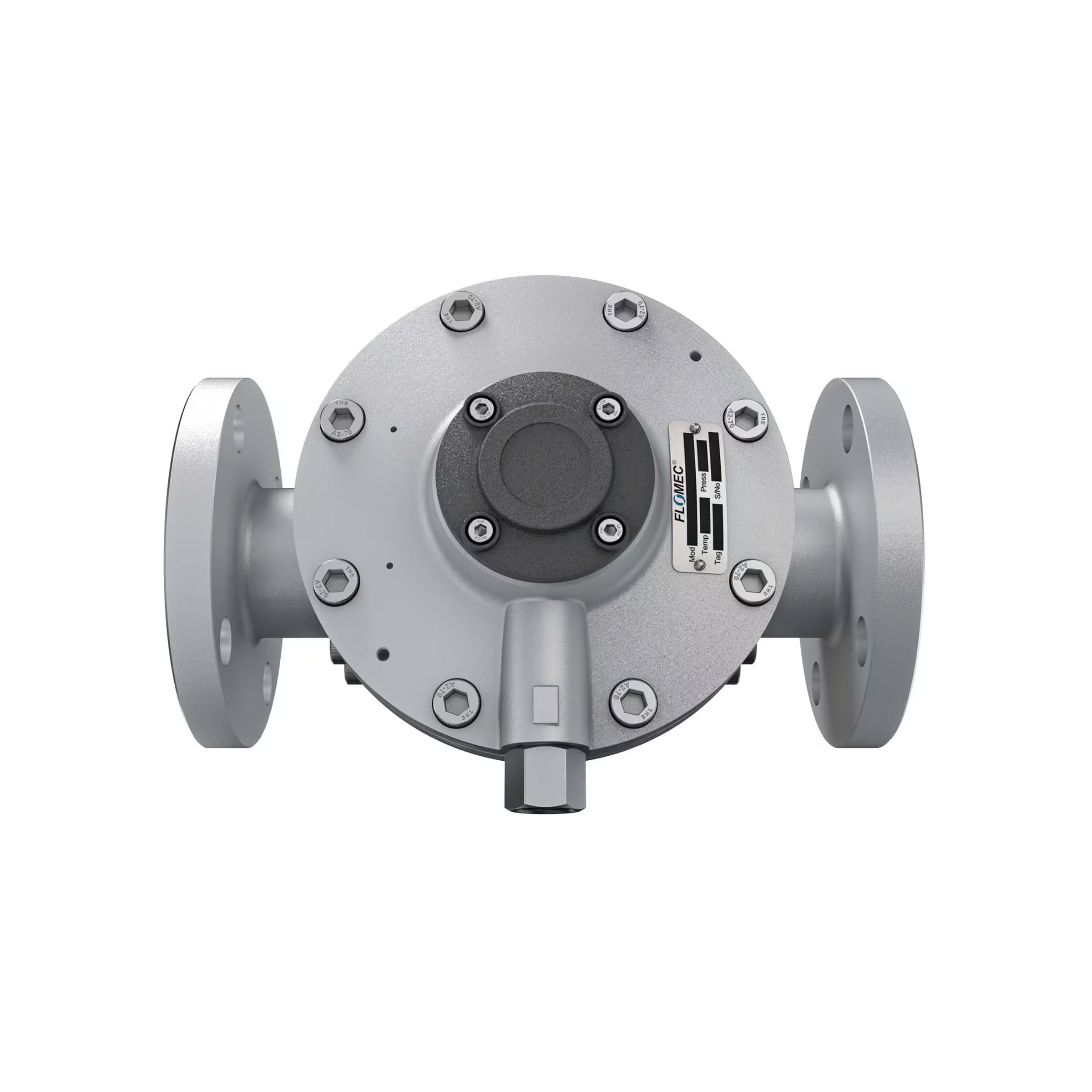2" Oval Gear Aluminum  #150 ANSI Flange Blind Transmitter