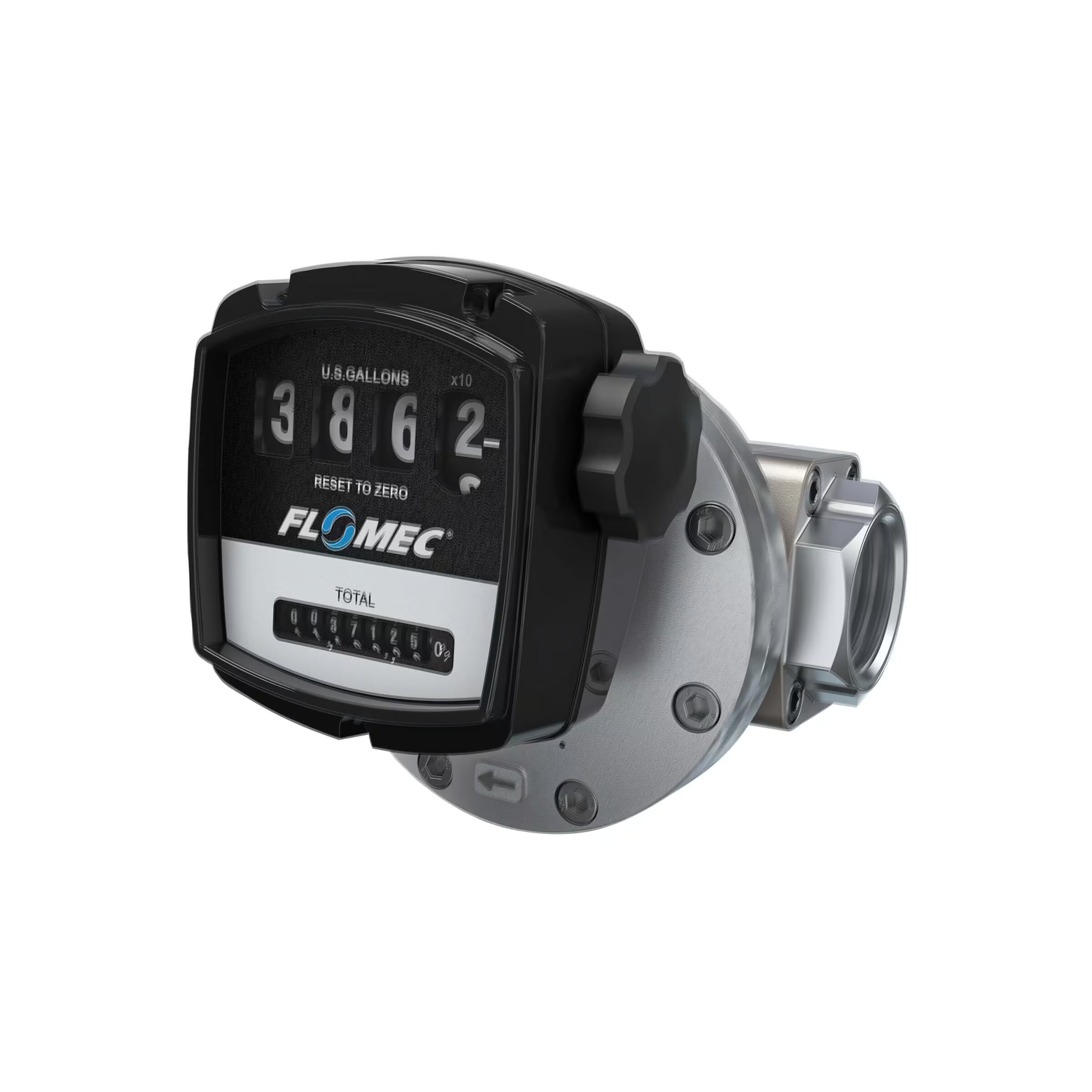 2" Oval Gear Aluminum NPT Flow Meter with Mechanical Display