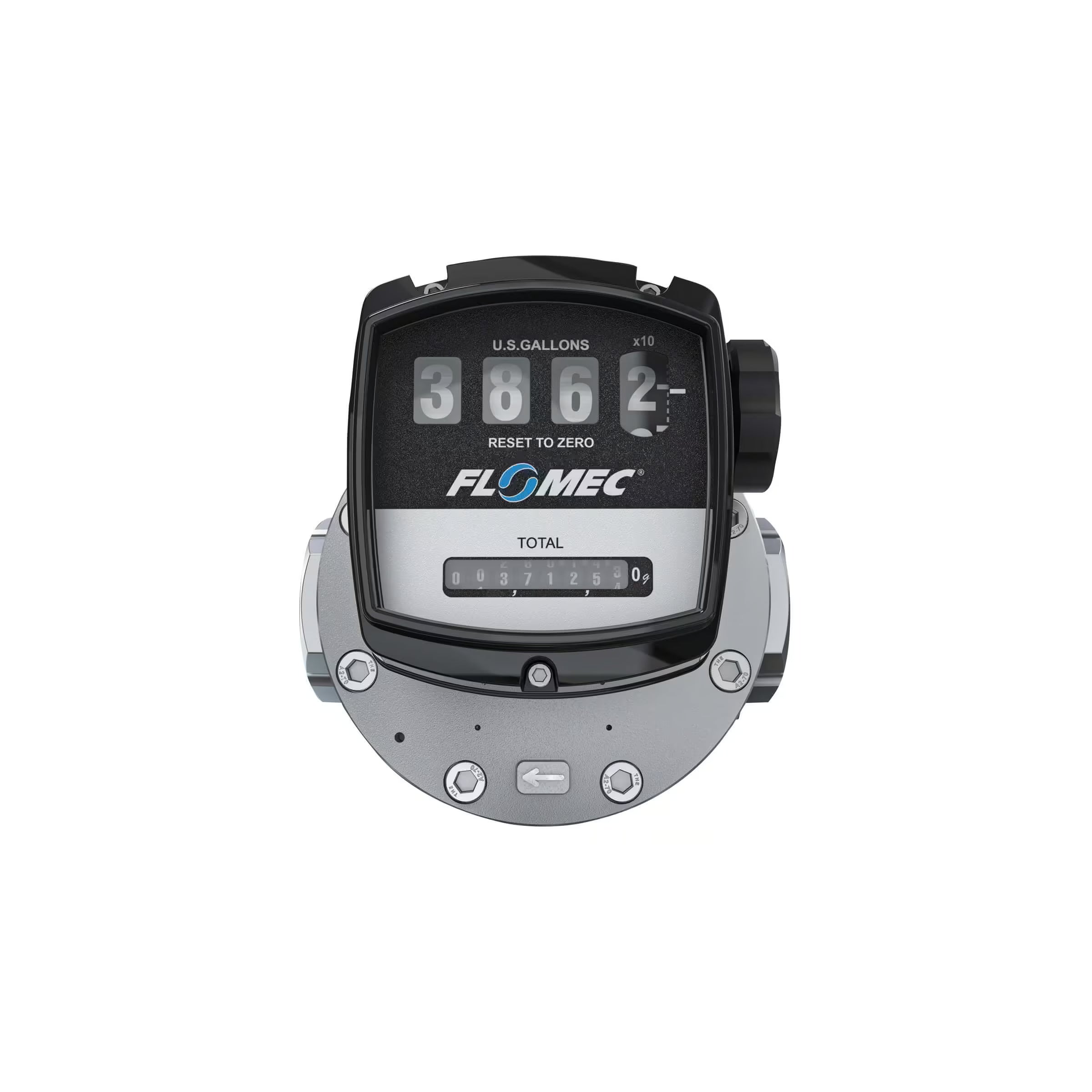 2" Oval Gear Aluminum NPT Flow Meter with Mechanical Display