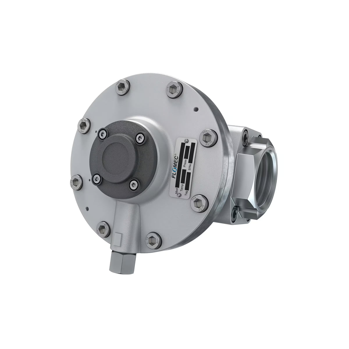 2" Oval Gear Aluminum NPT Blind Transmitter with Analog Output (4-20mA)