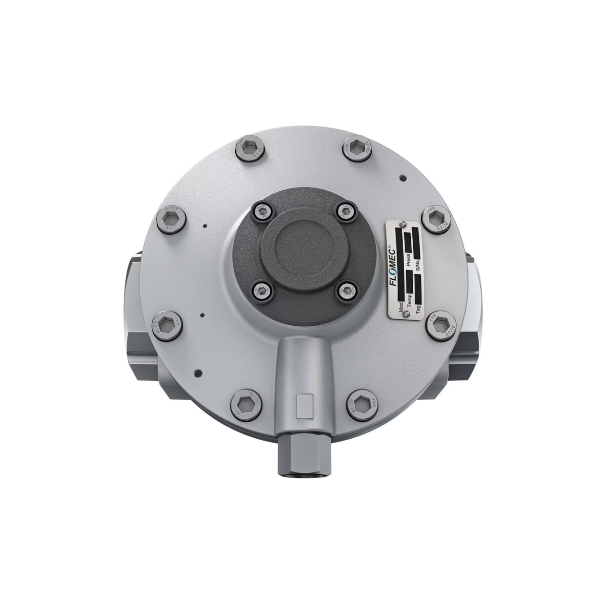 2" Oval Gear Aluminum NPT Blind Transmitter with Analog Output (4-20mA)