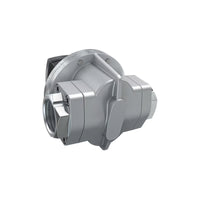 2" Oval Gear Aluminum NPT Flow Meter, RT40 Transmitter with Built-In Digital Display