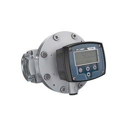 2" Oval Gear Aluminum NPT Flow Meter, RT40 Transmitter with Built-In Digital Display