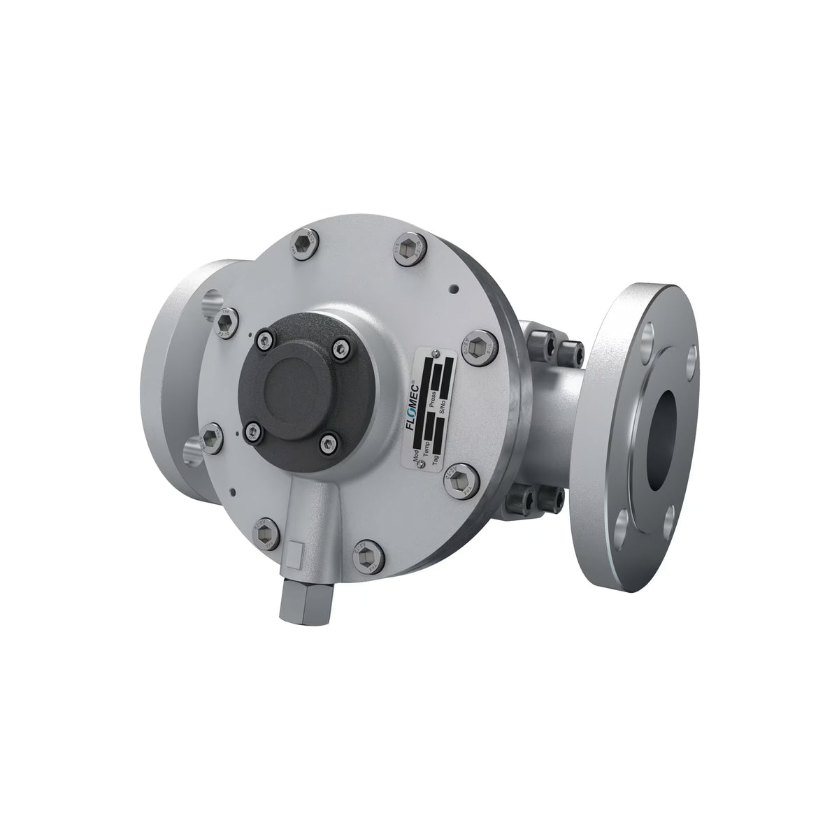 2" Oval Gear Aluminum  #150 ANSI Flange Blind Transmitter with Analog Output (4-20mA)