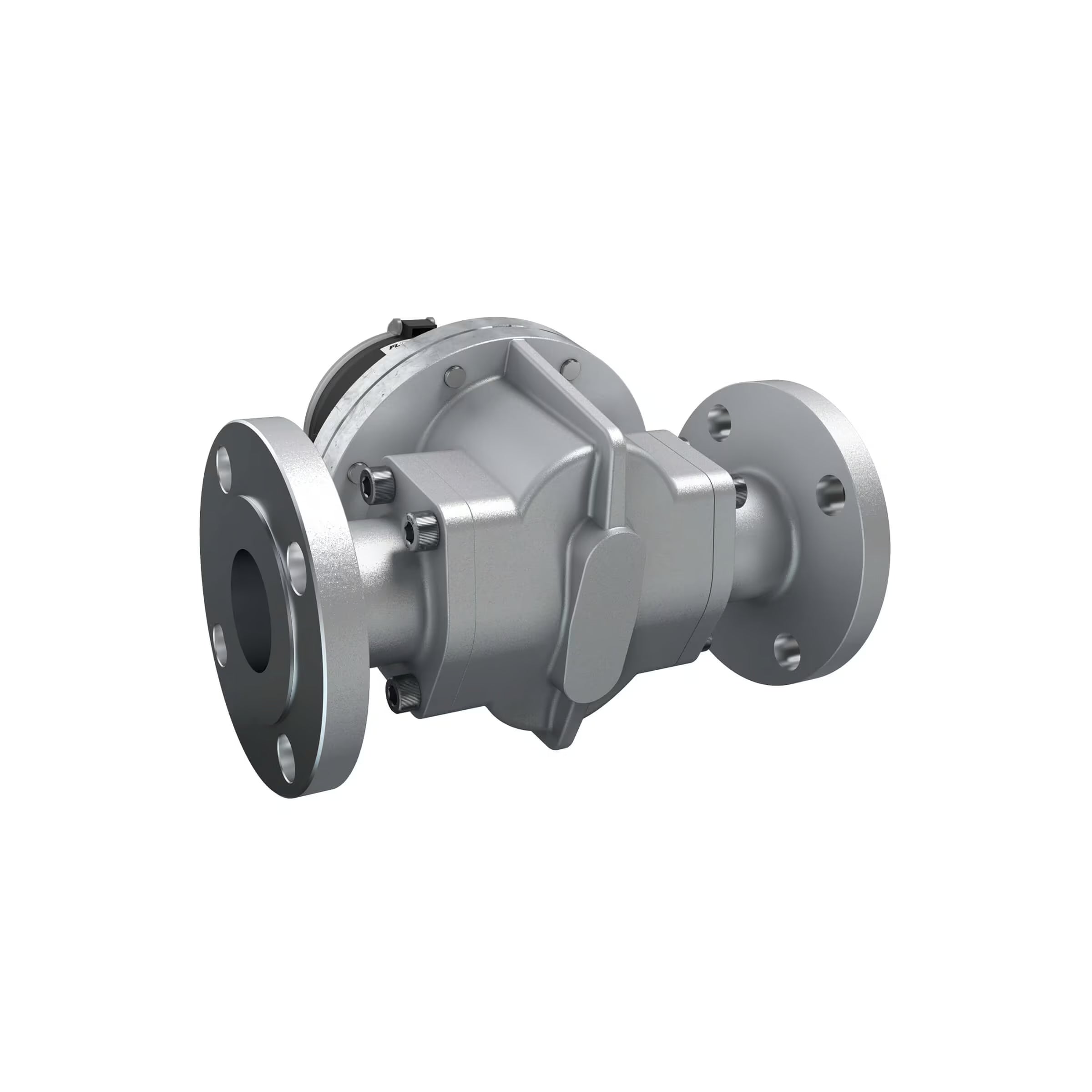 2" Oval Gear Aluminum #150 ANSI Flange Flow Meter, RT14 Transmitter with Built-In Digital Display