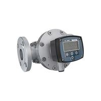 2" Oval Gear Aluminum #150 ANSI Flange Flow Meter, RT40 Transmitter with Built-In Digital Display