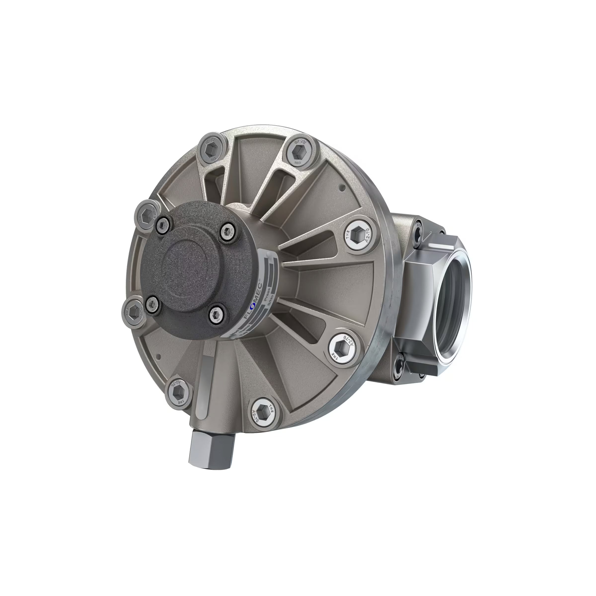 2" Oval Gear Stainless Steel NPT Blind Transmitter