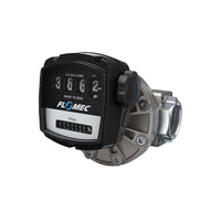 2" Oval Gear Stainless Steel NPT Flow Meter with Mechanical Display