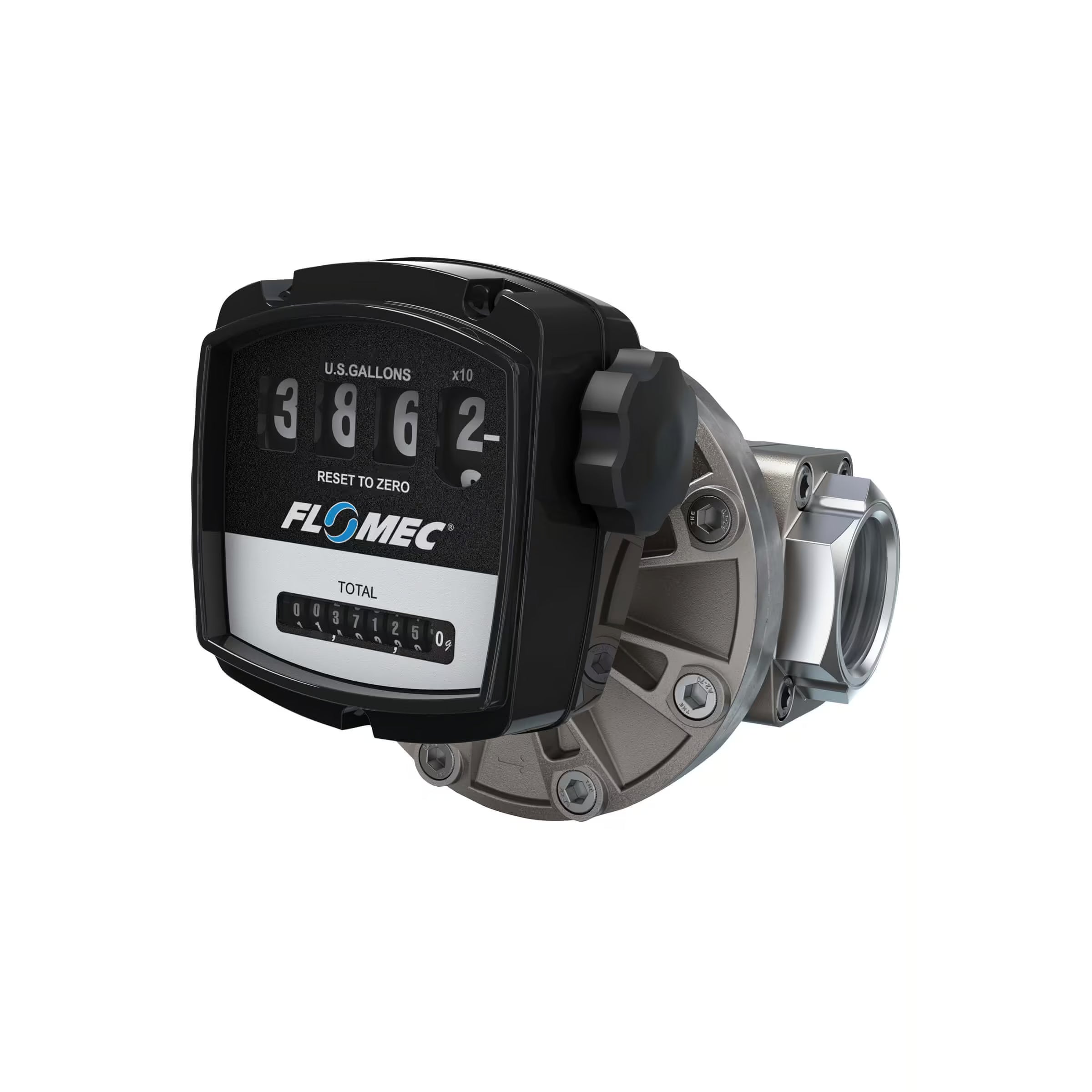 2" Oval Gear Stainless Steel NPT Flow Meter with Mechanical Display