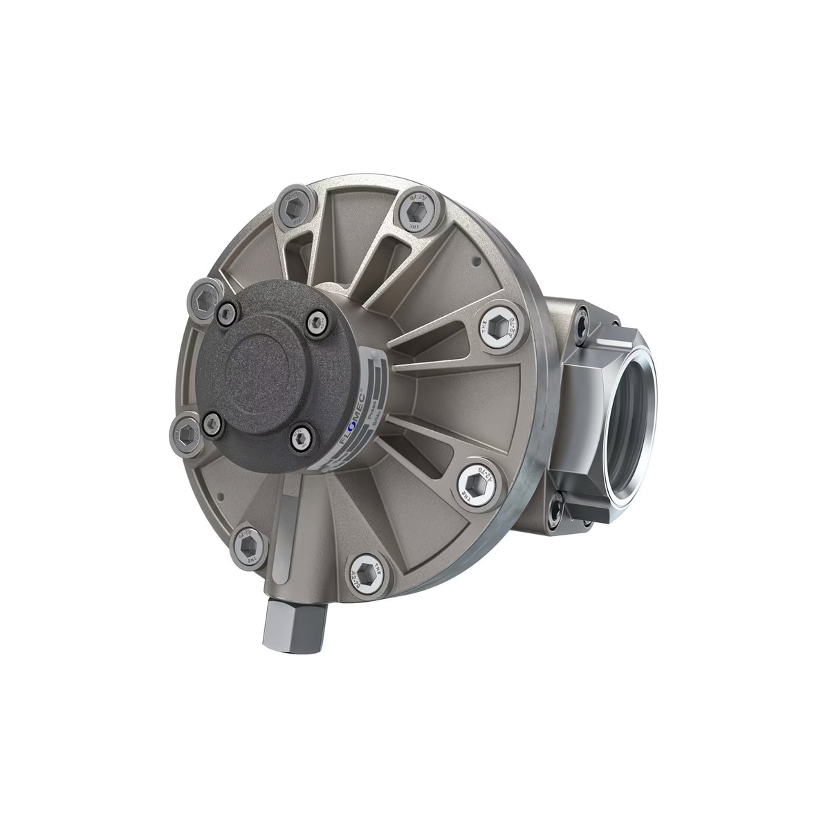 2" Oval Gear Stainless Steel NPT Blind Transmitter with Analog Output (4-20mA)