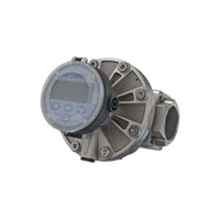 2" Oval Gear Stainless Steel NPT Flow Meter, RT14 Transmitter with Built-In Digital Display
