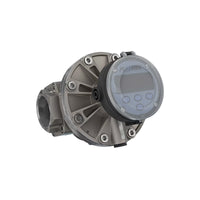 2" Oval Gear Stainless Steel NPT Flow Meter, RT14 Transmitter with Built-In Digital Display