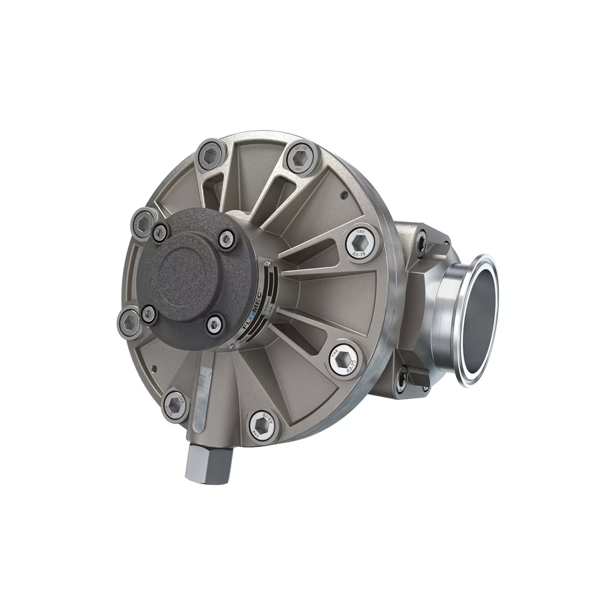 2" Oval Gear Stainless Steel Tri-Clamp Blind Transmitter with Analog Output (4-20mA)