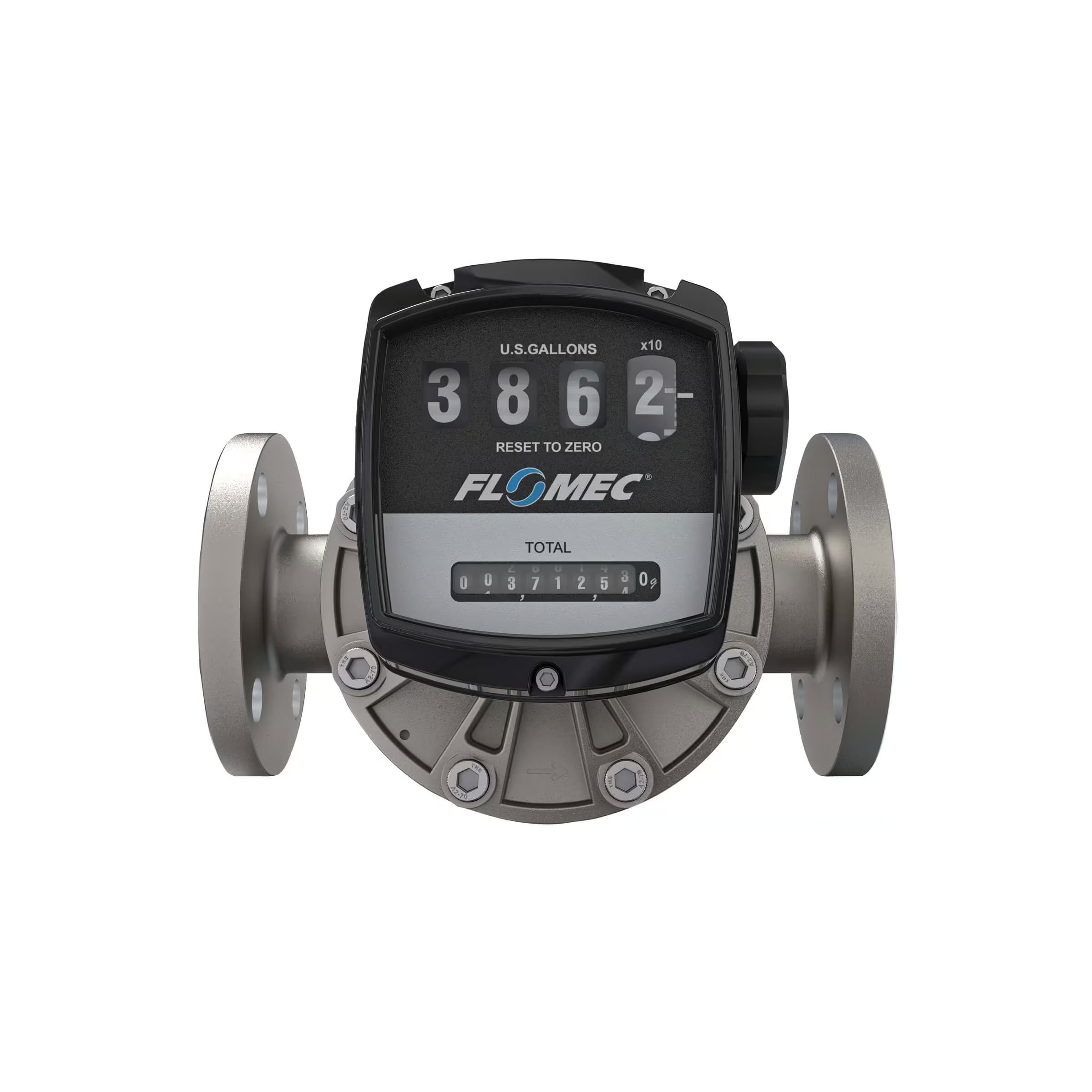 2" Oval Gear Stainless Steel #150 ANSI Flange Flow Meter with Mechanical Display