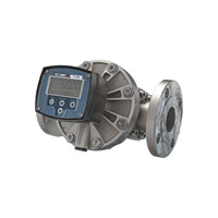 2" Oval Gear Stainless Steel #150 ANSI Flange Flow Meter, RT40 Transmitter with Built-In Digital Display