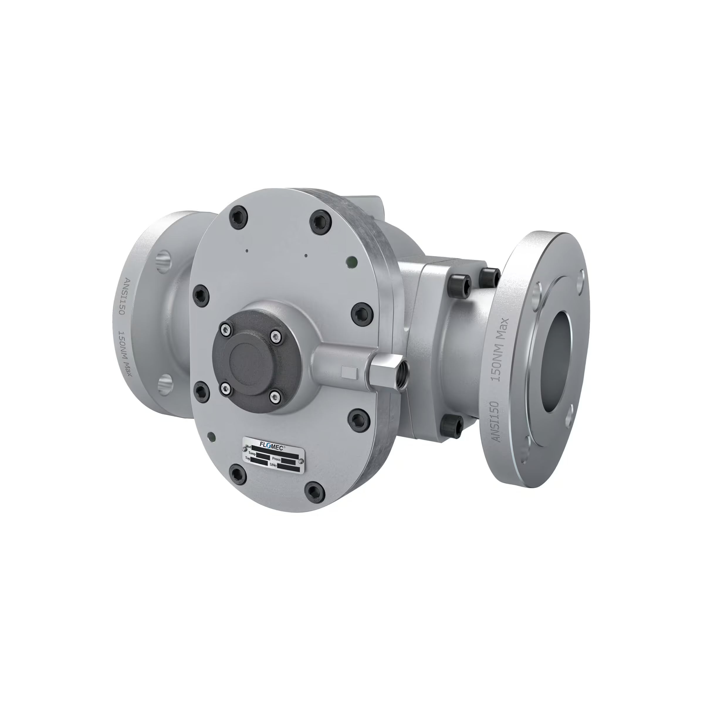 3" Oval Gear Aluminum #150 ANSI Flange Blind Transmitter