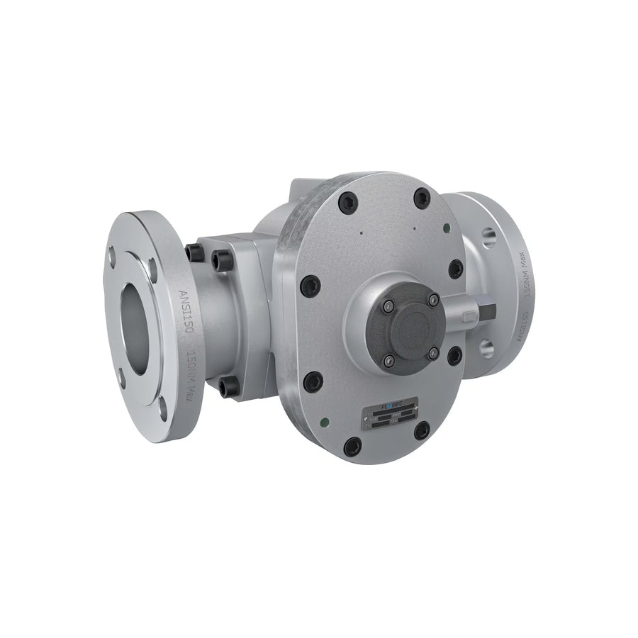 3" Oval Gear Aluminum #150 ANSI Flange Blind Transmitter