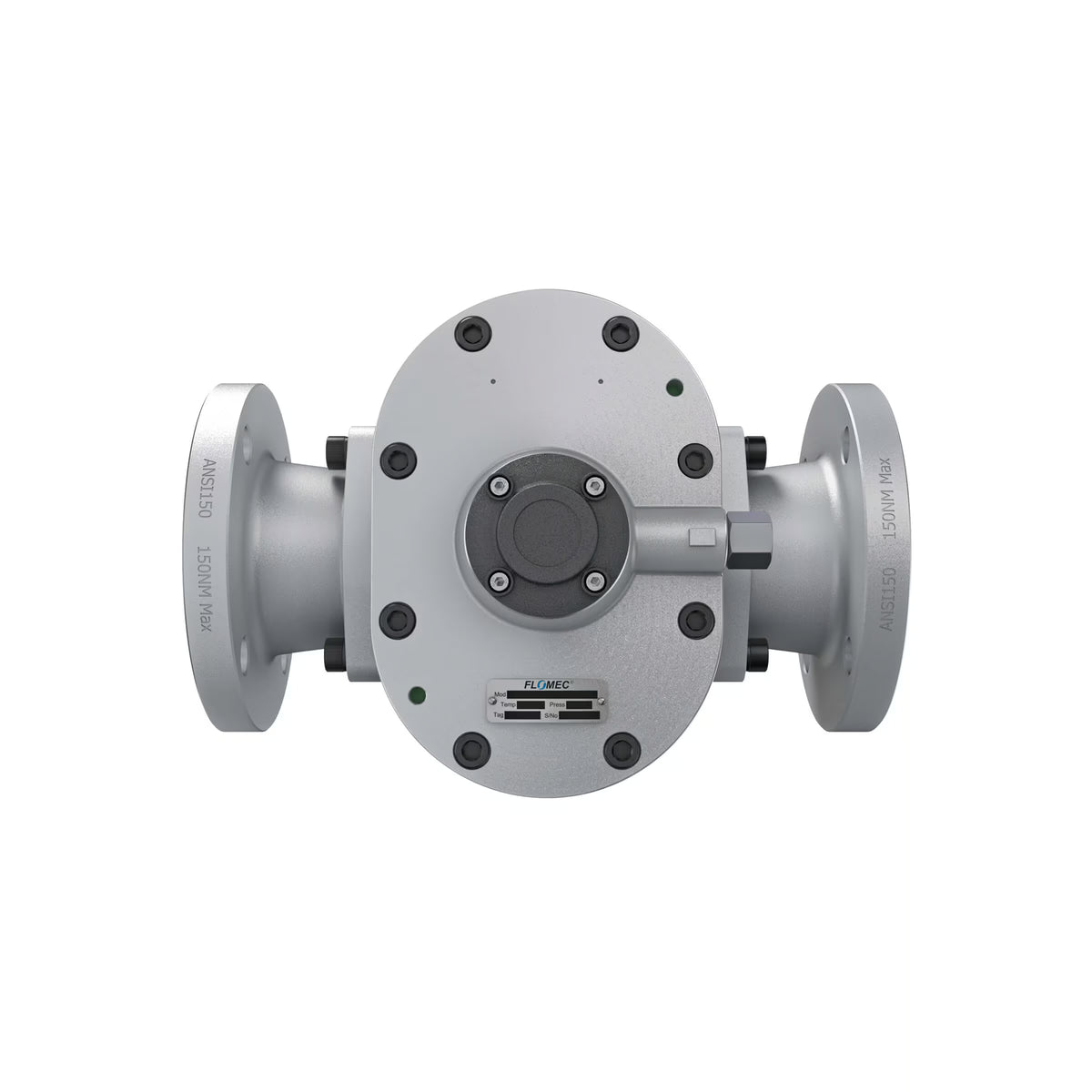 3" Oval Gear Aluminum #150 ANSI Flange Blind Transmitter with Analog Output (4-20mA)