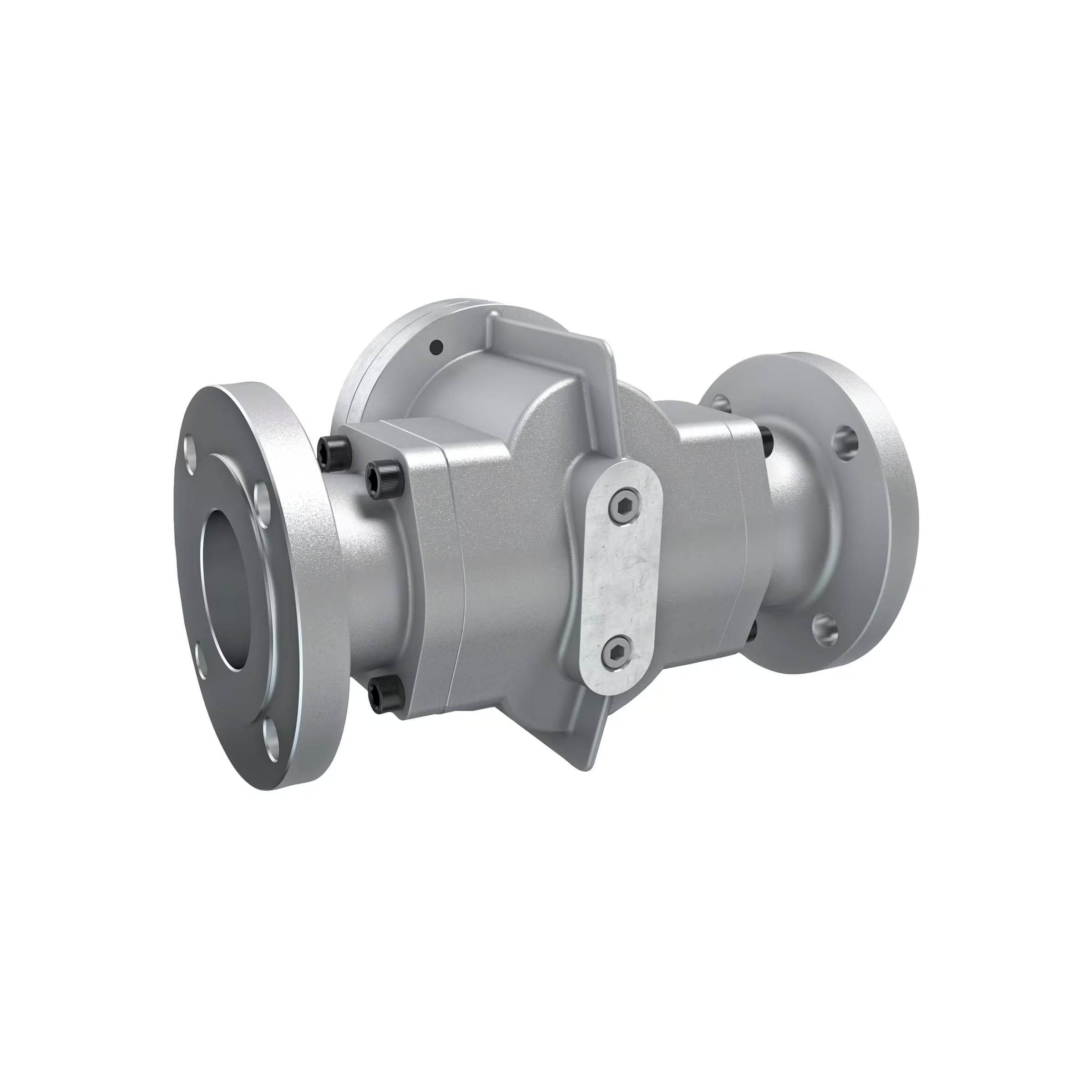 3" Oval Gear Aluminum #150 ANSI Flange Flow Meter, RT14 Transmitter with Built-In Digital Display