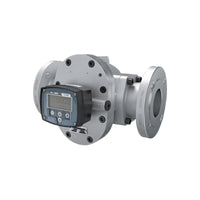 3" Oval Gear Aluminum #150 ANSI Flange Flow Meter, RT40 Transmitter with Built-In Digital Display