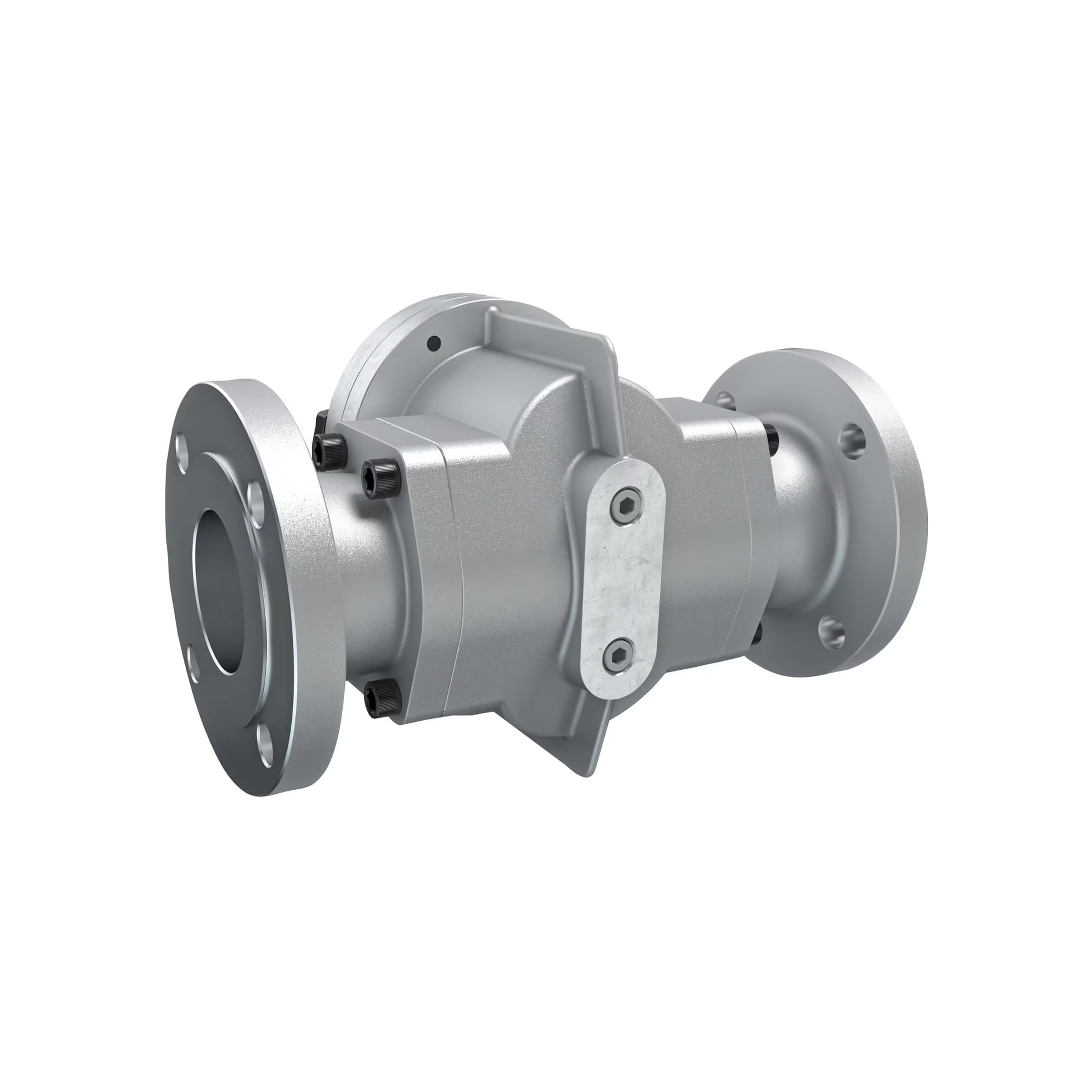 3" Oval Gear Aluminum #150 ANSI Flange Flow Meter, RT40 Transmitter with Built-In Digital Display