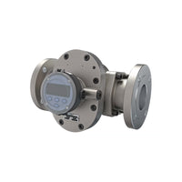 3" Oval Gear Stainless Steel #150 ANSI Flange Flow Meter, RT14 Transmitter with Built-In Digital Display