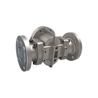 3" Oval Gear Stainless Steel #150 ANSI Flange Flow Meter, RT14 Transmitter with Built-In Digital Display