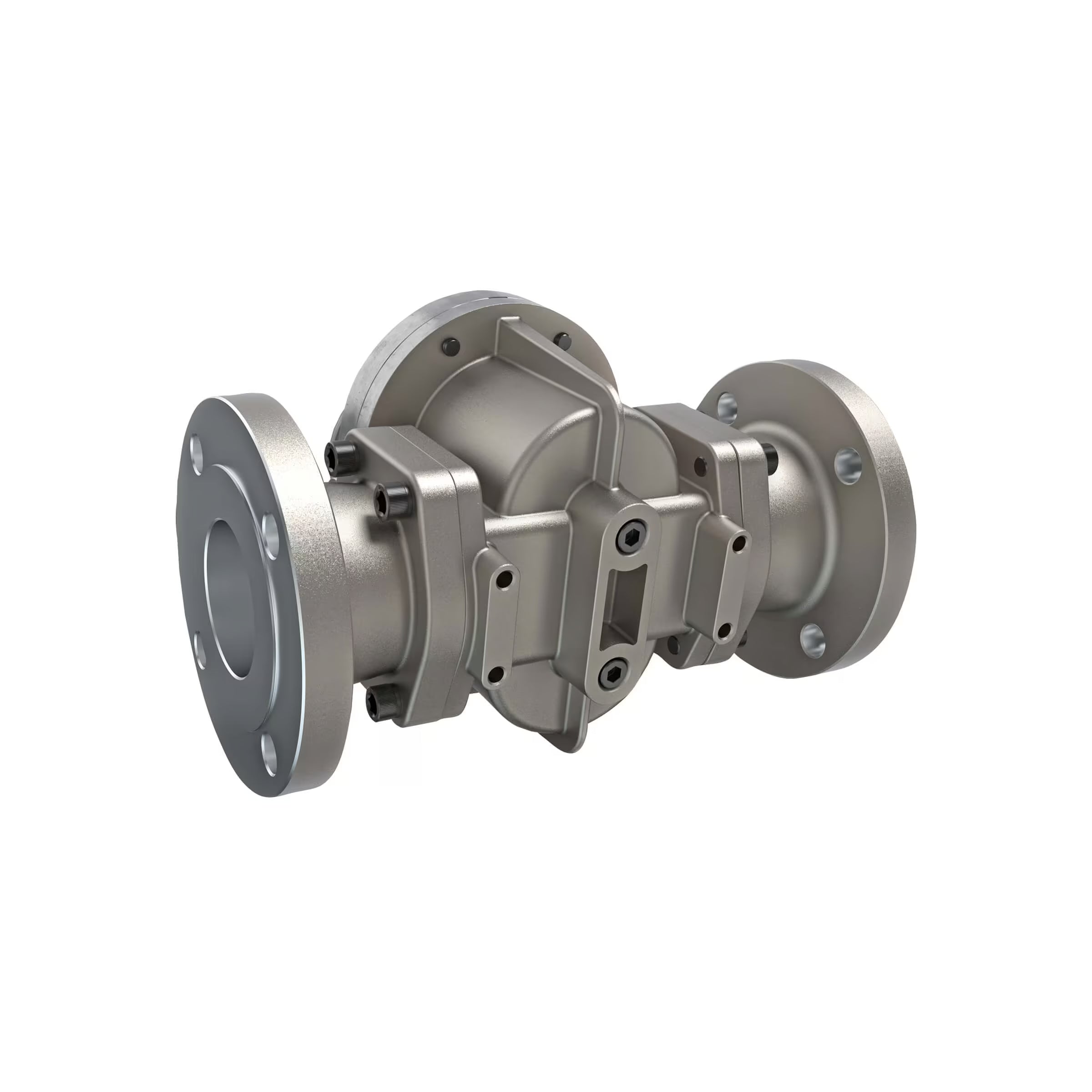 3" Oval Gear Stainless Steel #150 ANSI Flange Flow Meter, RT14 Transmitter with Built-In Digital Display