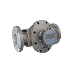 3" Oval Gear Stainless Steel #150 ANSI Flange Flow Meter, RT14 Transmitter with Built-In Digital Display