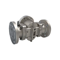 3" Oval Gear Stainless Steel #150 ANSI Flange Flow Meter, RT40 Transmitter with Built-In Digital Display