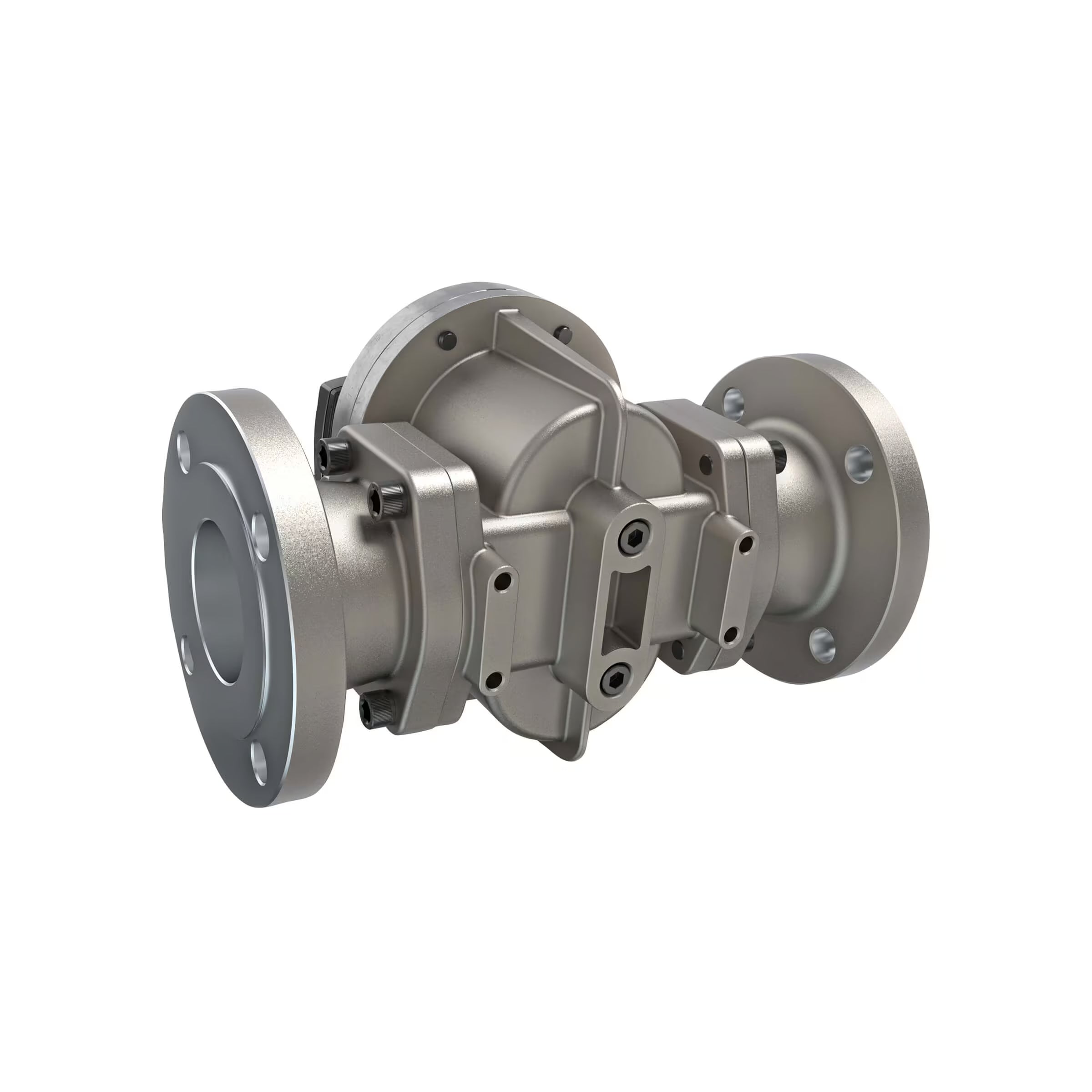 3" Oval Gear Stainless Steel #150 ANSI Flange Flow Meter, RT40 Transmitter with Built-In Digital Display