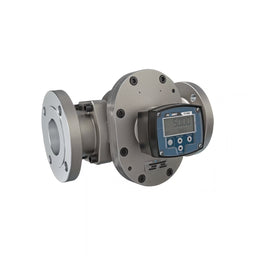 3" Oval Gear Stainless Steel #150 ANSI Flange Flow Meter, RT40 Transmitter with Built-In Digital Display