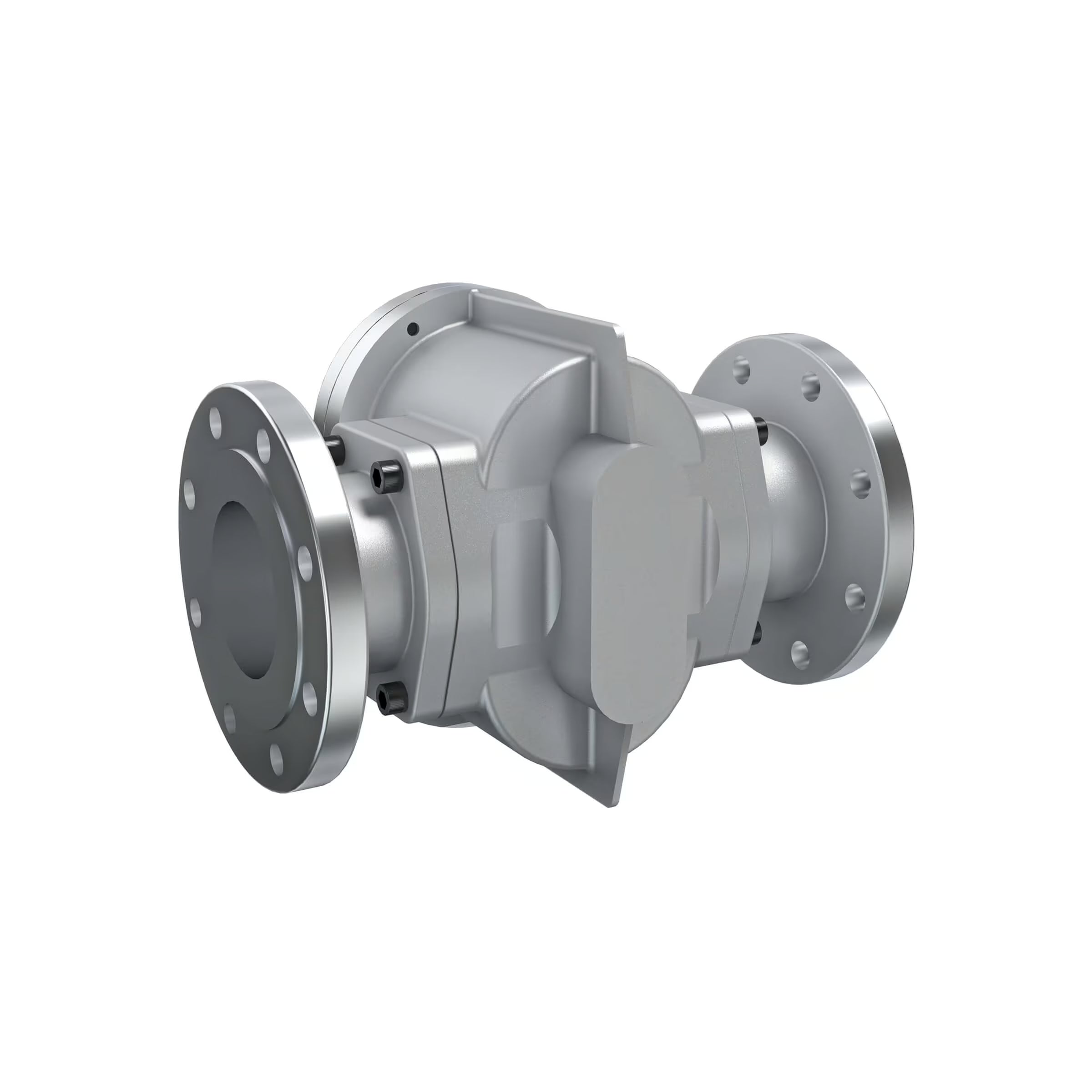 4" Oval Gear Aluminum #150 ANSI Flange Blind Transmitter
