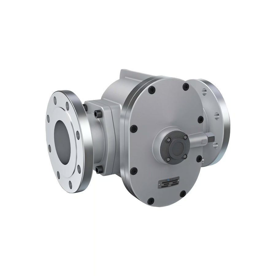 4" Oval Gear Aluminum #150 ANSI Flange Blind Transmitter