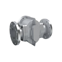 4" Oval Gear Aluminum #150 ANSI Flange Flow Meter, RT14 Transmitter with Built-In Digital Display