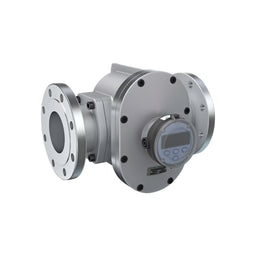 4" Oval Gear Aluminum #150 ANSI Flange Flow Meter, RT14 Transmitter with Built-In Digital Display