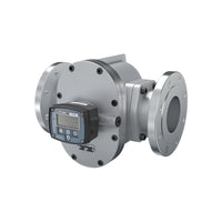 4" Oval Gear Aluminum #150 ANSI Flange Flow Meter, RT40 Transmitter with Built-In Digital Display