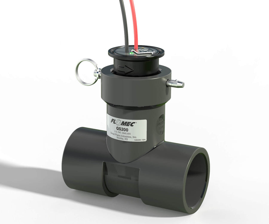 2" Ultrasonic Flow Sensor with PVC Tee, Socket