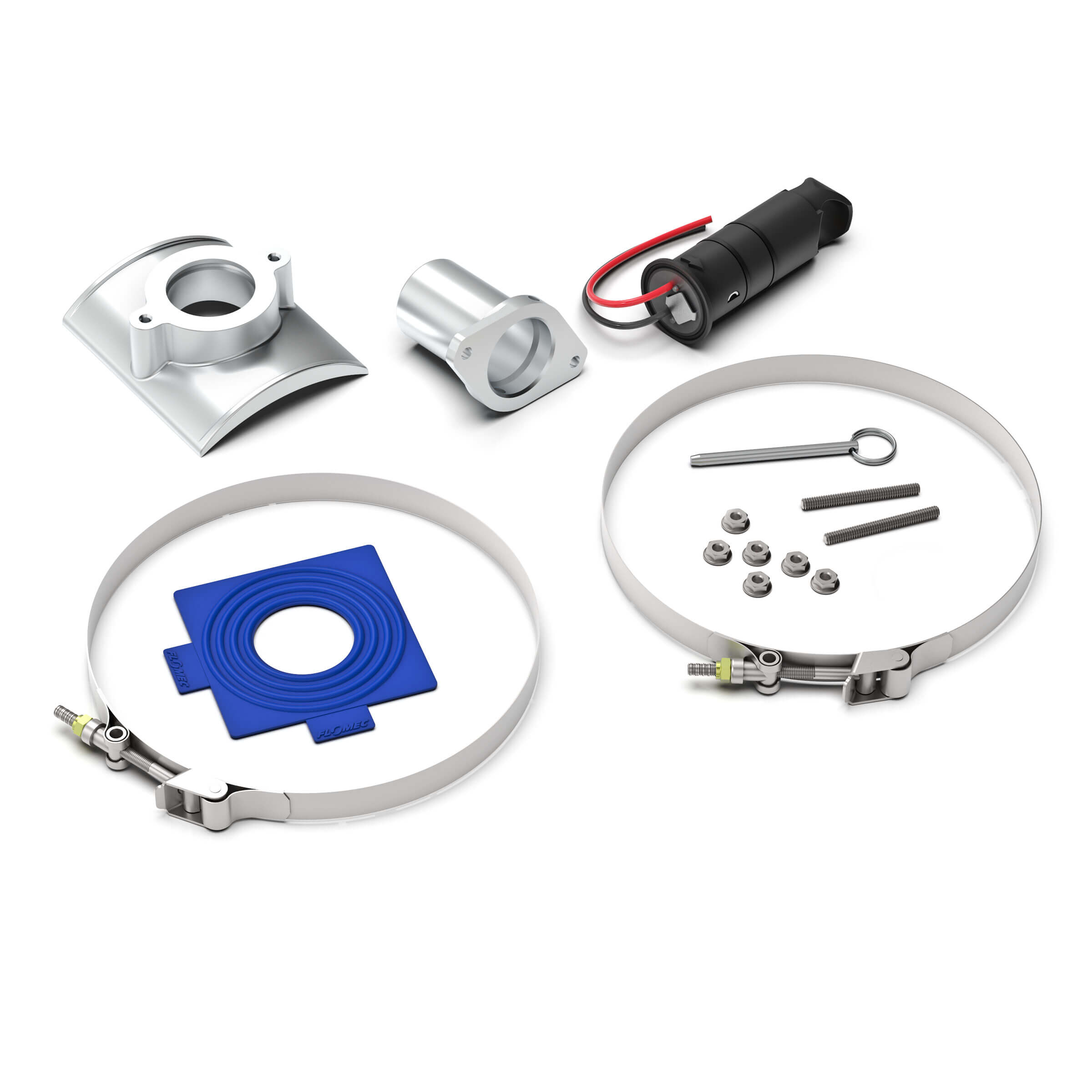 10" Ultrasonic Flow Sensor with Saddle for NPS IPS Pipe