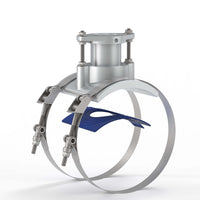 6" Aluminum Saddle Kit for Ultrasonic Flow Sensor, NPS IPS Pipe