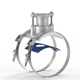 6" Aluminum Saddle Kit for Ultrasonic Flow Sensor, NPS IPS Pipe