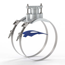 8" Aluminum Saddle Kit for Ultrasonic Flow Sensor, NPS IPS Pipe