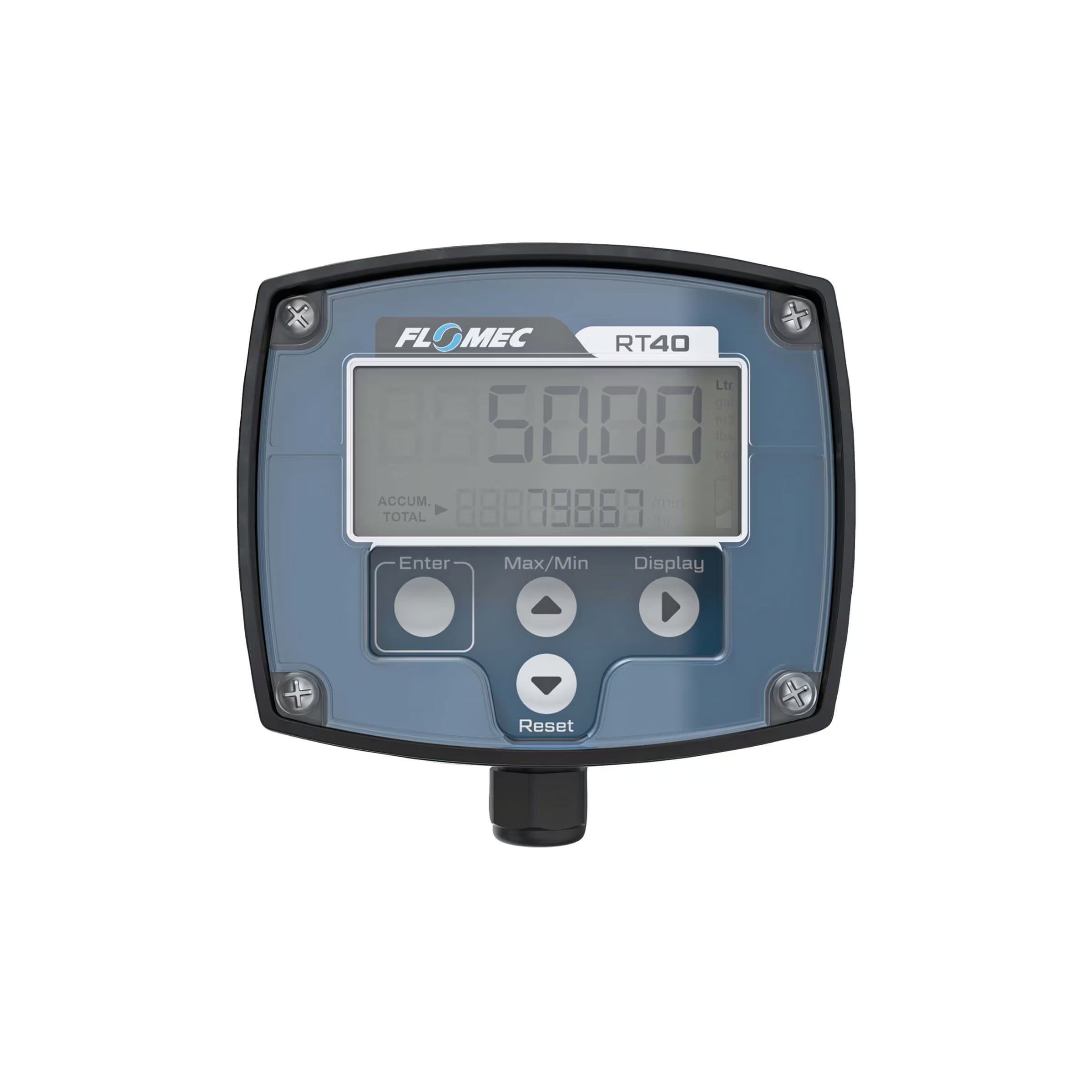 RT40 Nylon (GRN) Transmitter with Built-In Digital Display, Field Mount