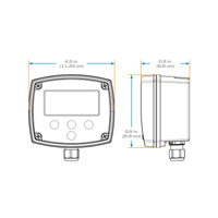 RT40 Nylon (GRN) Transmitter with Built-In Digital Display, Field Mount