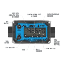3/4" Turbine PVC Spigot Flow Meter with Digital Display