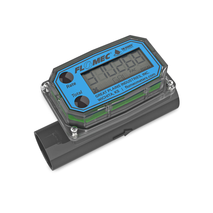 1" Turbine PVC Spigot Flow Meter with Digital Display