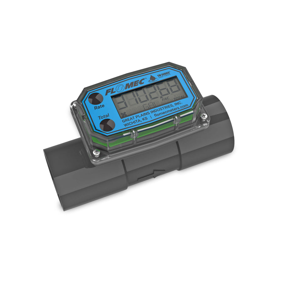 1-1/2" Turbine PVC Spigot Flow Meter with Digital Display