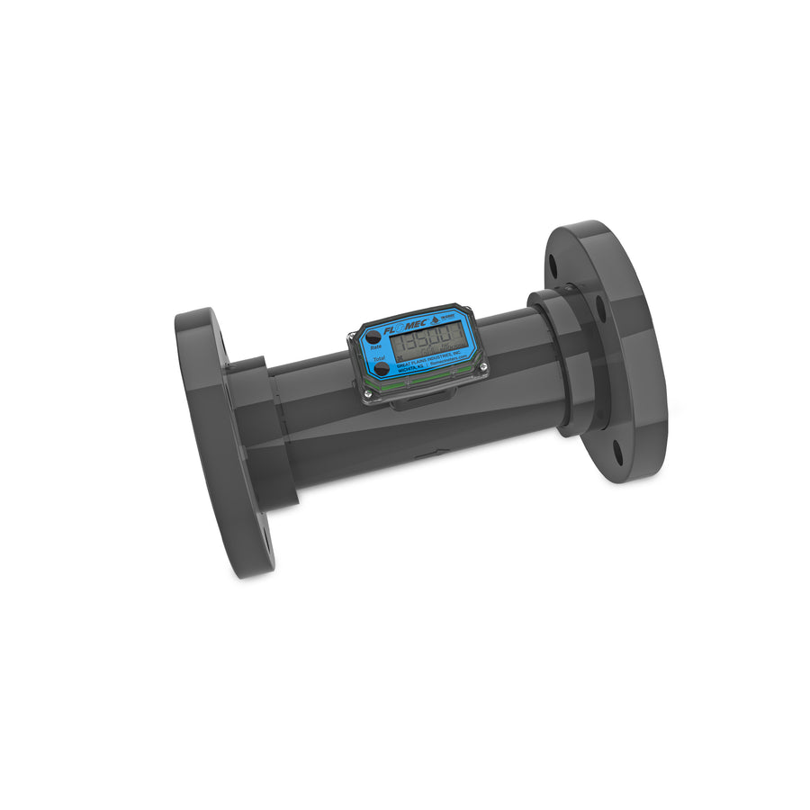 3" Turbine PVC #150 ANSI Flange Flow Meter with Digital Display