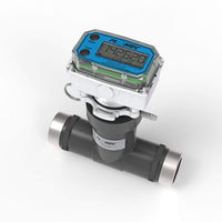 1" Ultrasonic Flow Meter with Digital Display, Schedule 80 PVC Tee, NPT (Female)