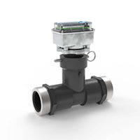 1-1/2" Ultrasonic Flow Meter with Digital Display, Schedule 80 PVC Tee, NPT (Female)